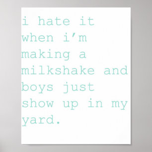 milkshake poster
