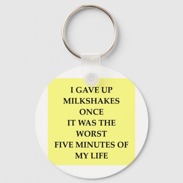 MILKSHAKES.jpg Key Ring (Front)