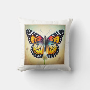 Milkweed Butterfly 080824IREF205 - Watercolor Cushion