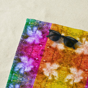 Milkweed Butterfly 1974 Sangria Beach Towel