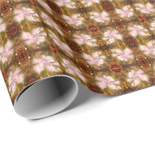 Milkweed   Butterfly   Sangria   Mirror Wrapping Paper