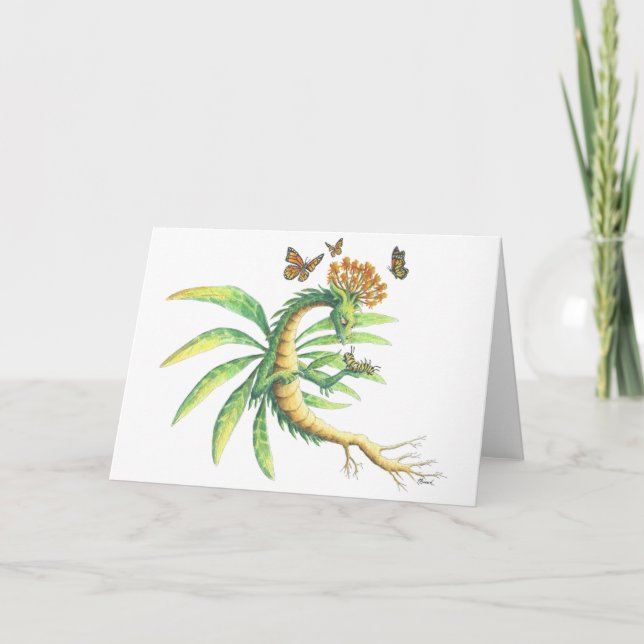Milkweed Dragon Card (Front)