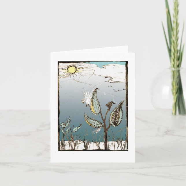 Milkweed in Winter Card (Front)