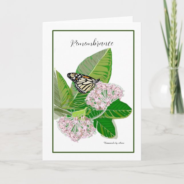 Milkweed & Monarch card (Front)
