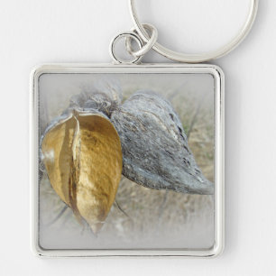 Milkweed Pods Key Ring