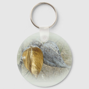 Milkweed Pods Key Ring