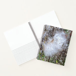 Milkweed Seeds and Silk Custom Notebook