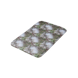 Milkweed Seeds and Silk   Half Drop Bath Mat