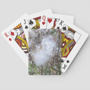 Milkweed Seeds and Silk Playing Cards