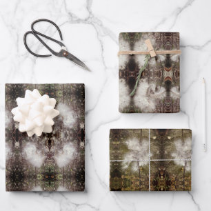 Milkweed Seeds and Silk   San Telmo   Mirror  Wrapping Paper Sheet