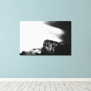 Milky clouds above mountain Krn Canvas Print