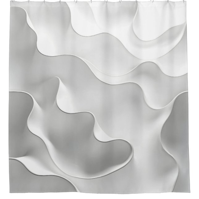 Milky Waves Shower Curtain (Front)
