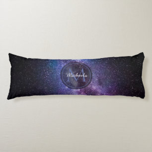 Milky way bright colors personalizable monogram body cushion