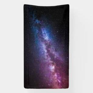 Milky way bright colours banner