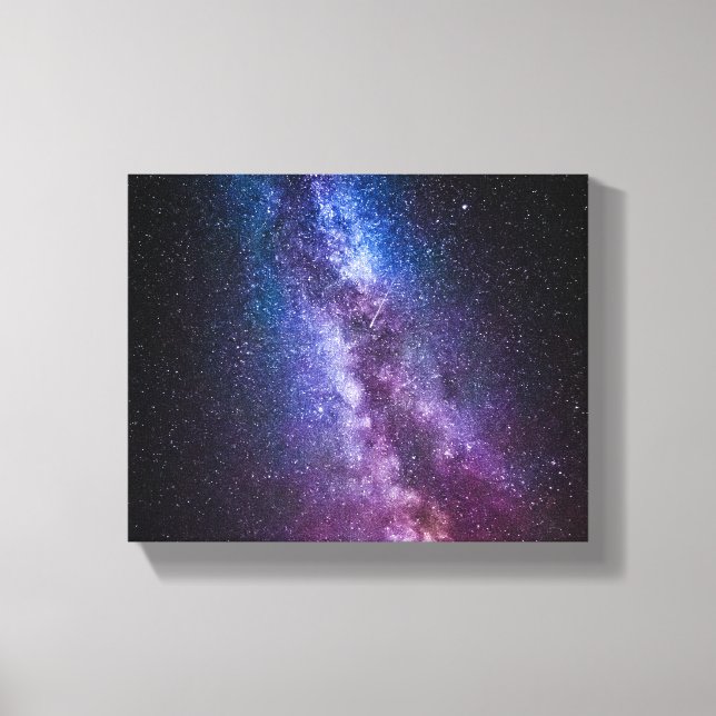 Milky way bright colours canvas print (Front)