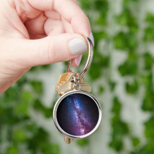 Milky way bright colours key ring