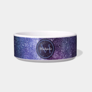 Milky way bright colours personalizable monogram bowl