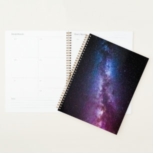 Milky way bright colours planner