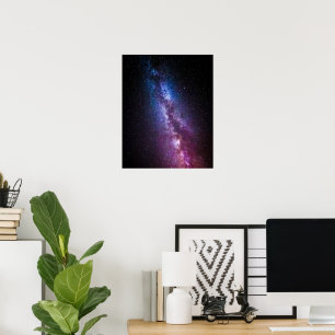 Milky way bright colours poster