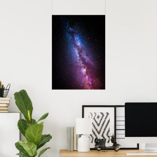 Milky way bright colours poster