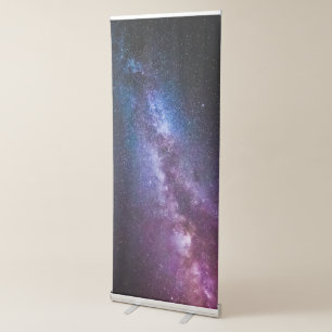 Milky way bright colours retractable banner