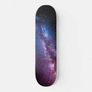 Milky way bright colours skateboard
