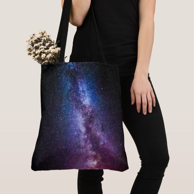 Milky way bright colours tote bag (Close Up)