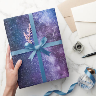 Milky way bright colours wrapping paper