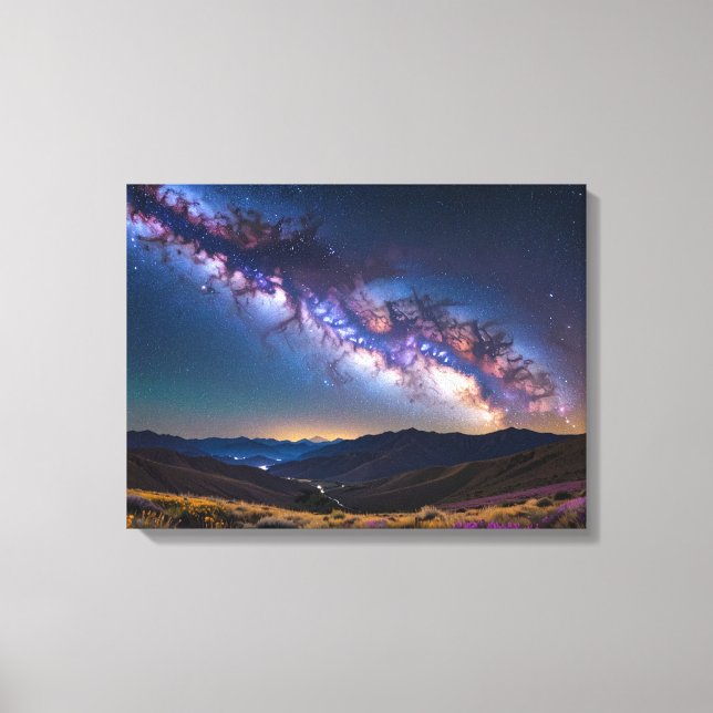 Milky way canvas print (Front)