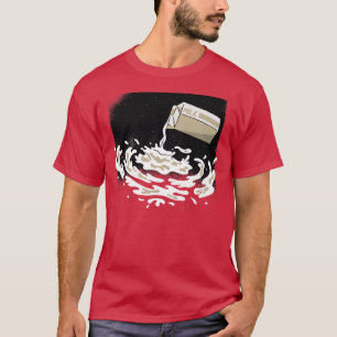 Milky Way Carton Astronaut Astral Cosmic Design Fo T-Shirt