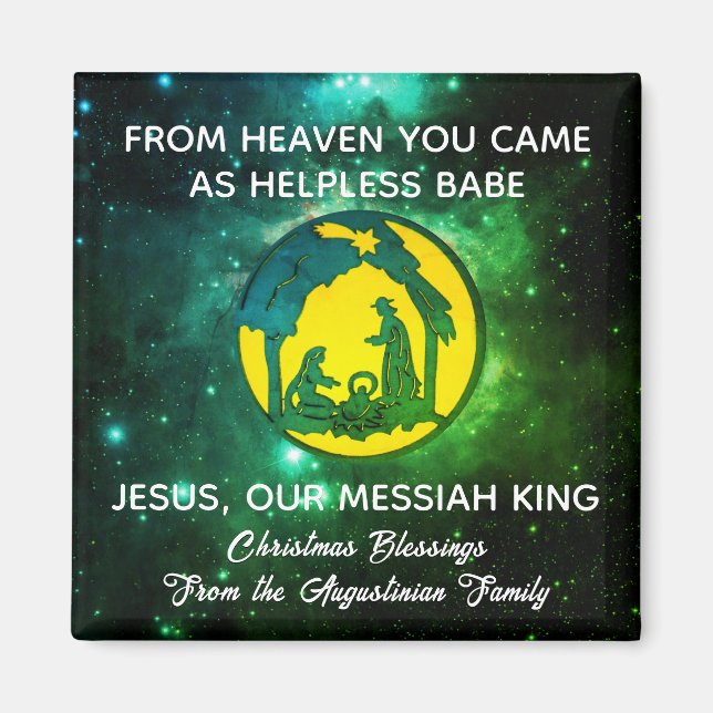 Milky Way Christmas Nativity Magnet (Front)