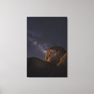 Milky Way & Cyclops Arch   Alabama Hills Canvas Print