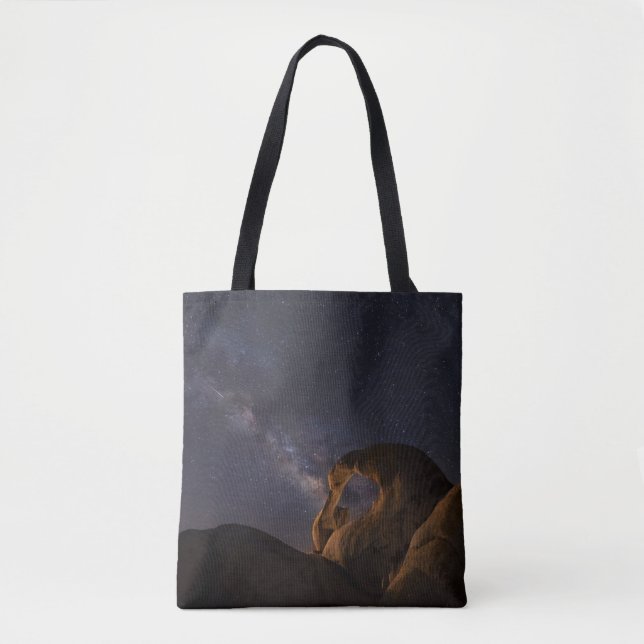 Milky Way & Cyclops Arch | Alabama Hills Tote Bag (Front)