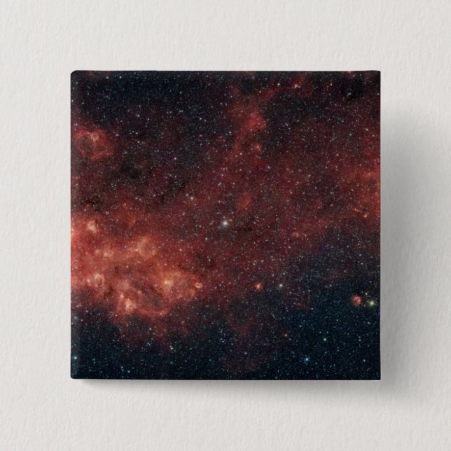 Milky Way Galaxy 15 Cm Square Badge (Front)