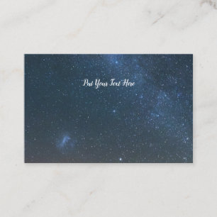 Milky Way Galaxy Background   Night Sky Stars Business Card