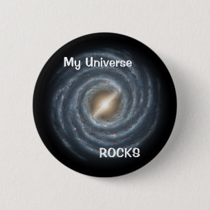 Milky Way Galaxy button pin