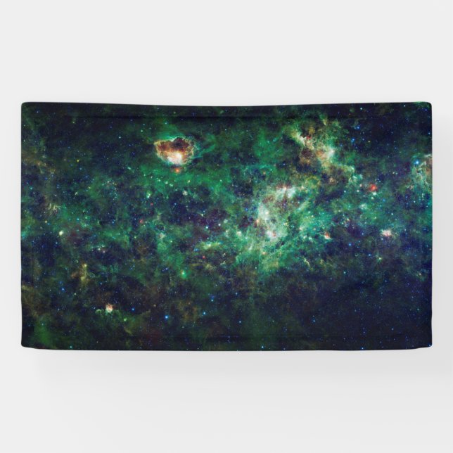 Milky Way galaxy Cosmic Space Banner (Horizontal)