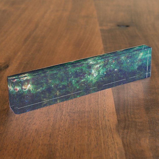 Milky Way galaxy Cosmic Space Nameplate (Side)
