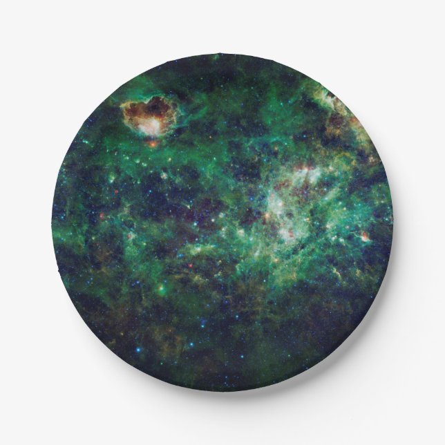 Milky Way galaxy Cosmic Space Paper Plate (Front)