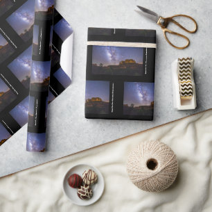 Milky Way Galaxy Over Cathedral Rock, Arizona Wrapping Paper