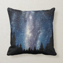 Milky Way Galaxy Painting Pillow