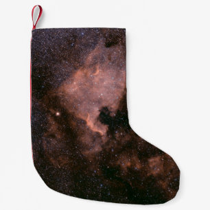 Milky way galaxy small christmas stocking