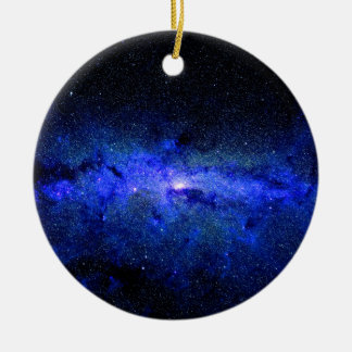 Milky Way Galaxy Space Photo Ceramic Tree Decoration