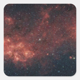 Milky Way Galaxy Square Sticker