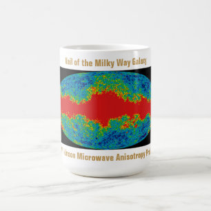 Milky Way Galaxy Veil Over WMAP Universe   Coffee Mug