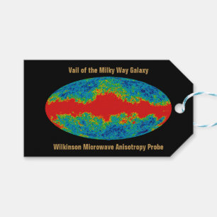 Milky Way Galaxy Veil Over WMAP Universe Gift Tags