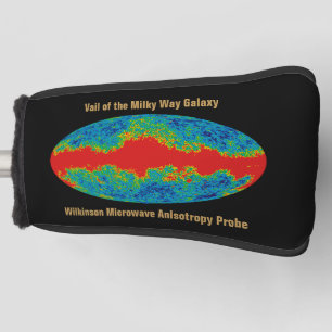 Milky Way Galaxy Veil Over WMAP Universe Golf Head Cover