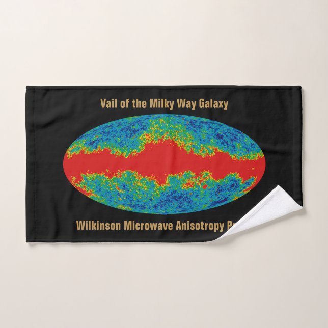 Milky Way Galaxy Veil Over WMAP Universe   Hand Towel (Hand Towel)
