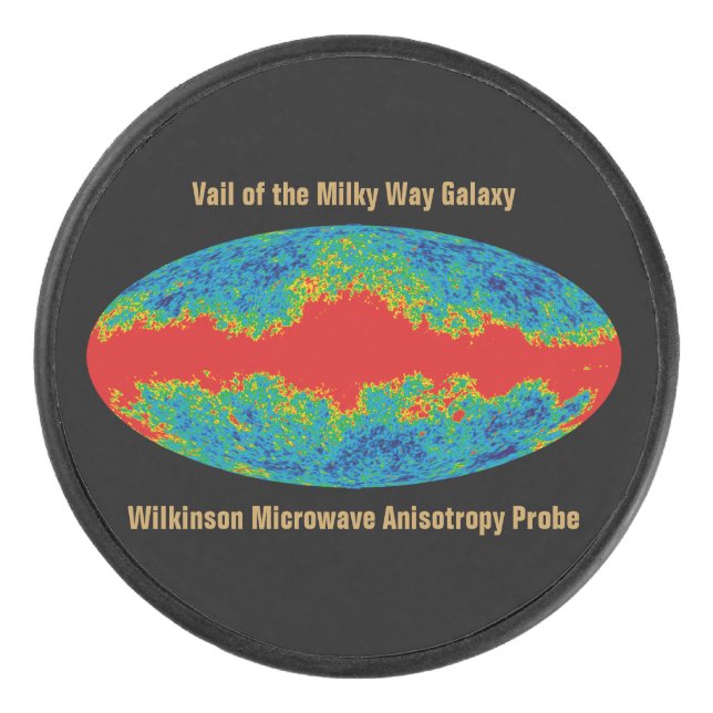 Milky Way Galaxy Veil Over WMAP Universe   Hockey Puck (Front)