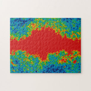 Milky Way Galaxy Veil Over WMAP Universe Jigsaw Puzzle